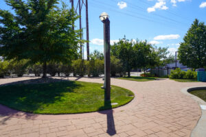 Peace pole at Peace Park