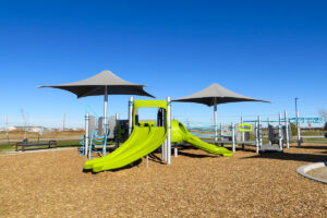 playground with slides at South Meadows Park